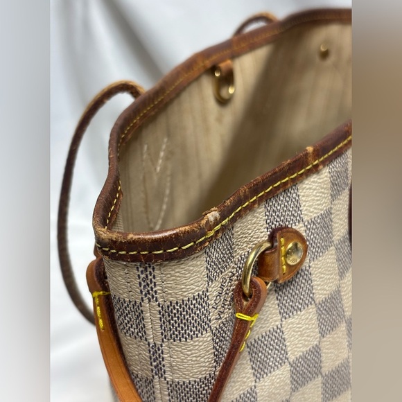 Checkered Brown and Tan Tote Bag - Picture 9 of 15